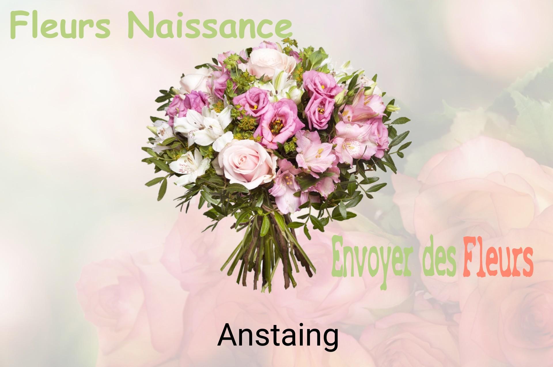 Bouquet de fleurs de naissance livré à Anstaing